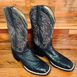 Lucchese Full Quill Ostrich Size 9D NWT